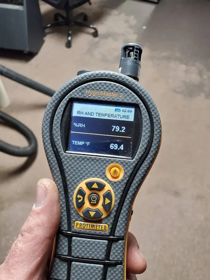 Moisture meter humidity assessment for Fire & Smoke Damage Restoration in Forest City